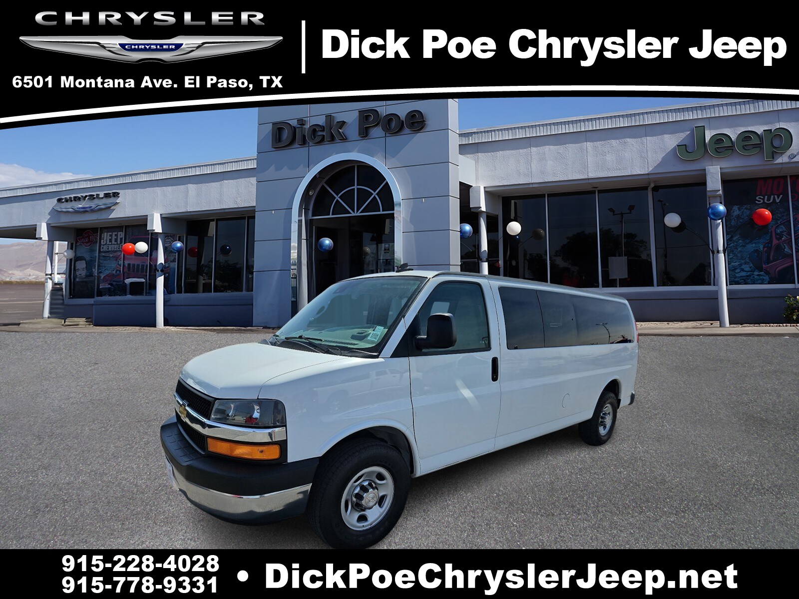 Used 2020 Chevrolet Express Passenger LT with VIN 1GAZGPFG4L1125347 for sale in El Paso, TX