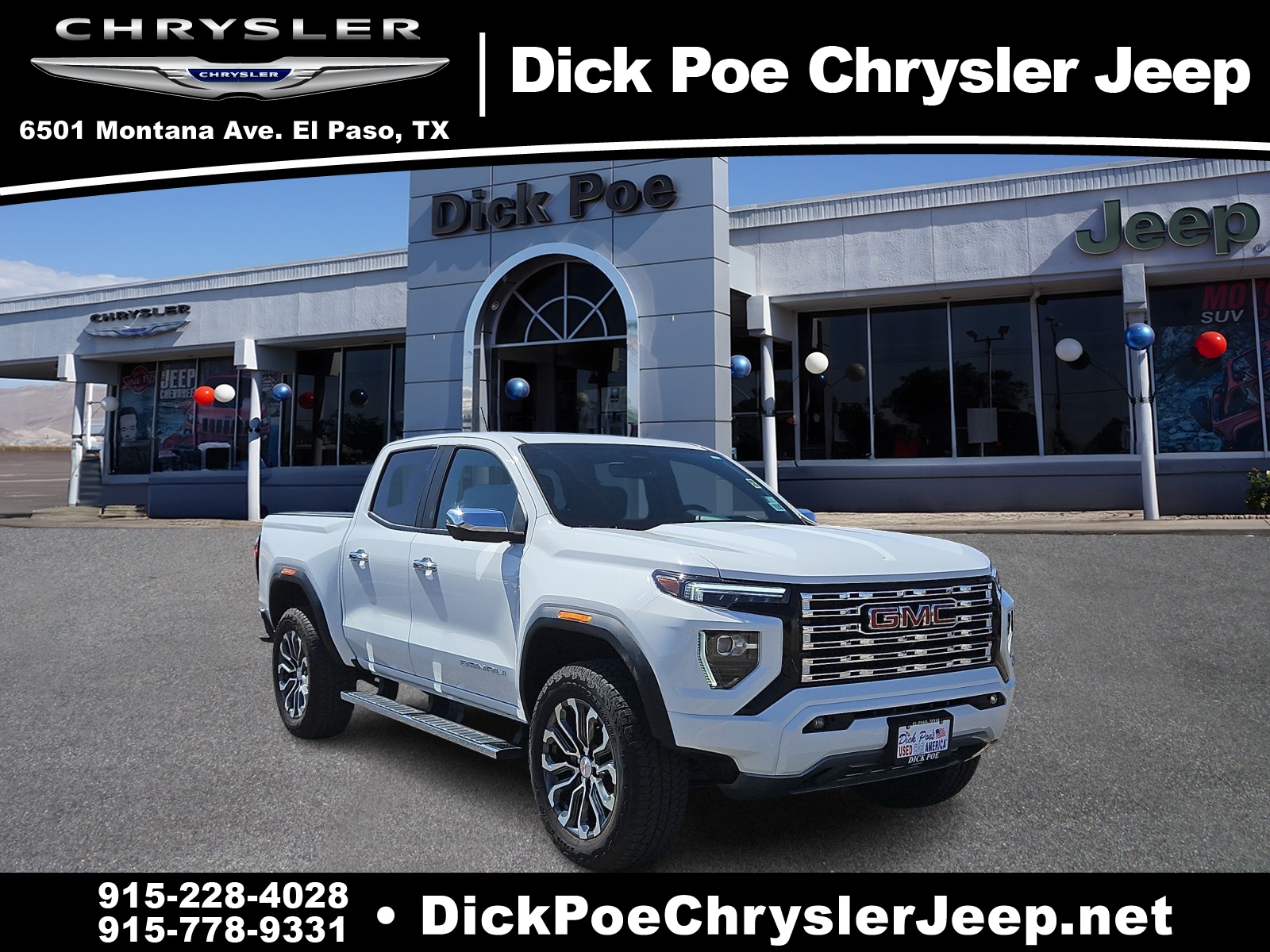 Used 2024 GMC Canyon Denali with VIN 1GTP6FEK0R1202418 for sale in El Paso, TX