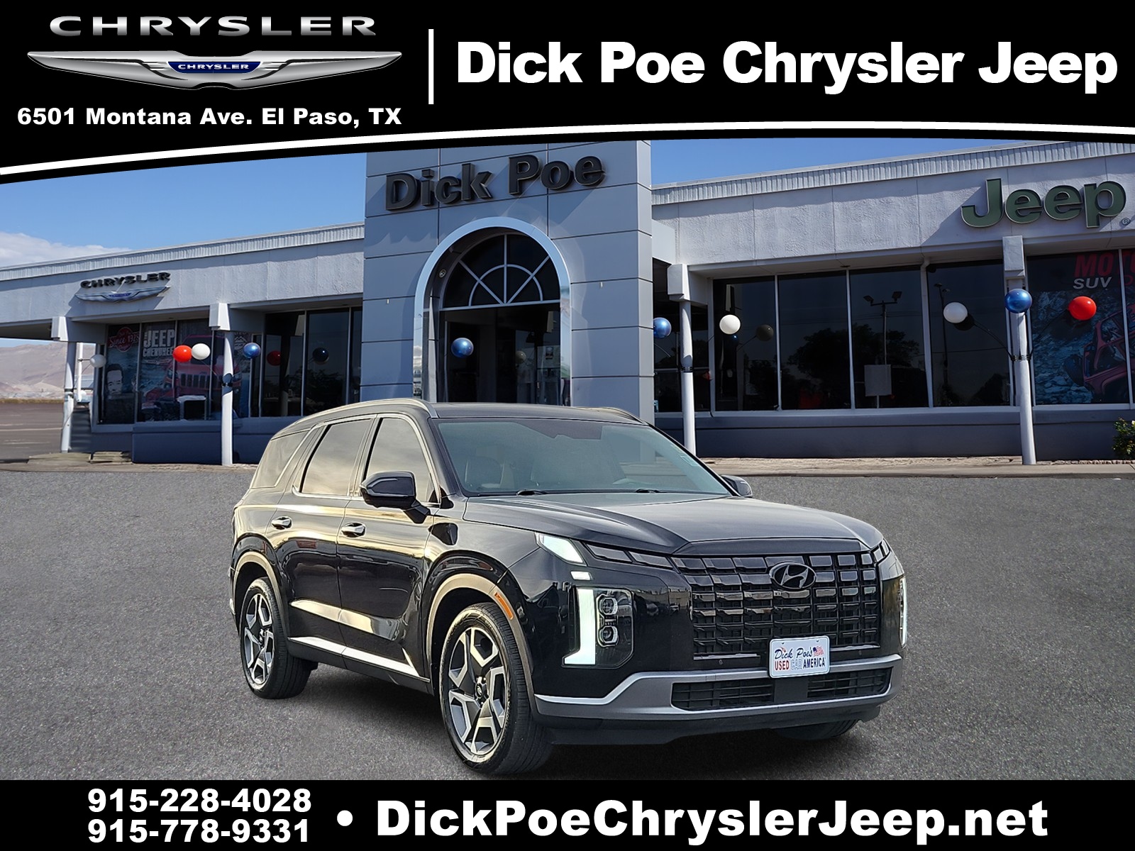 Used 2024 Hyundai Palisade Limited with VIN KM8R54GE2RU669941 for sale in El Paso, TX