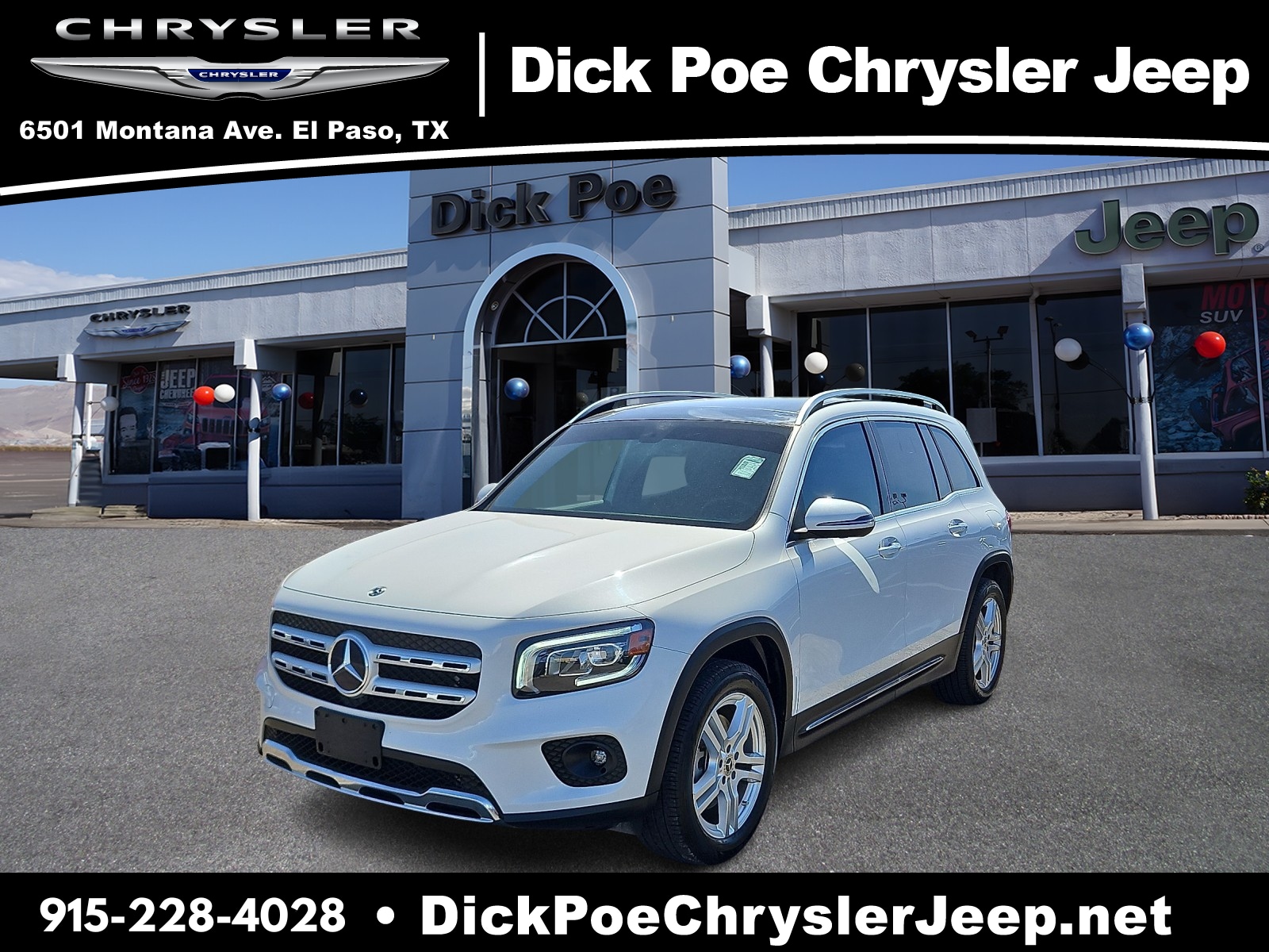 Used 2020 Mercedes-Benz GLB Base with VIN W1N4M4GB4LW047398 for sale in El Paso, TX