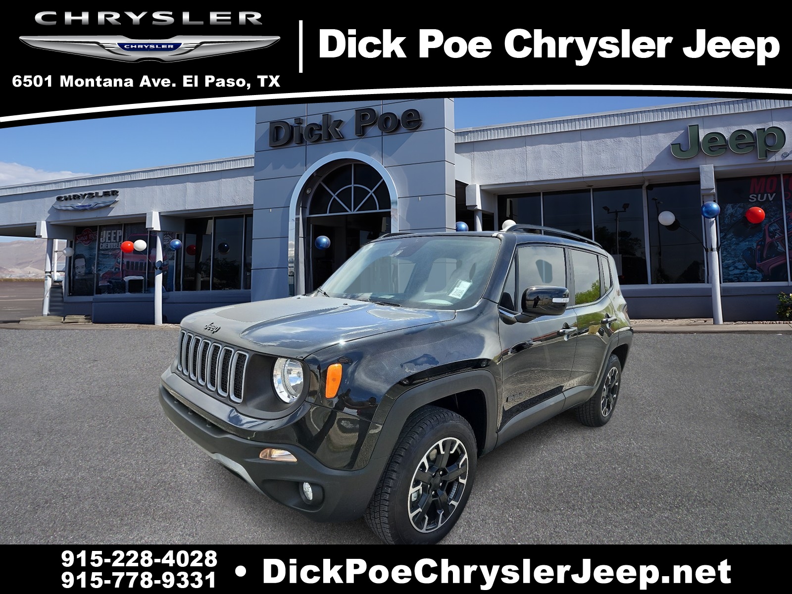 Used 2023 Jeep Renegade Upland with VIN ZACNJDB10PPP45381 for sale in El Paso, TX