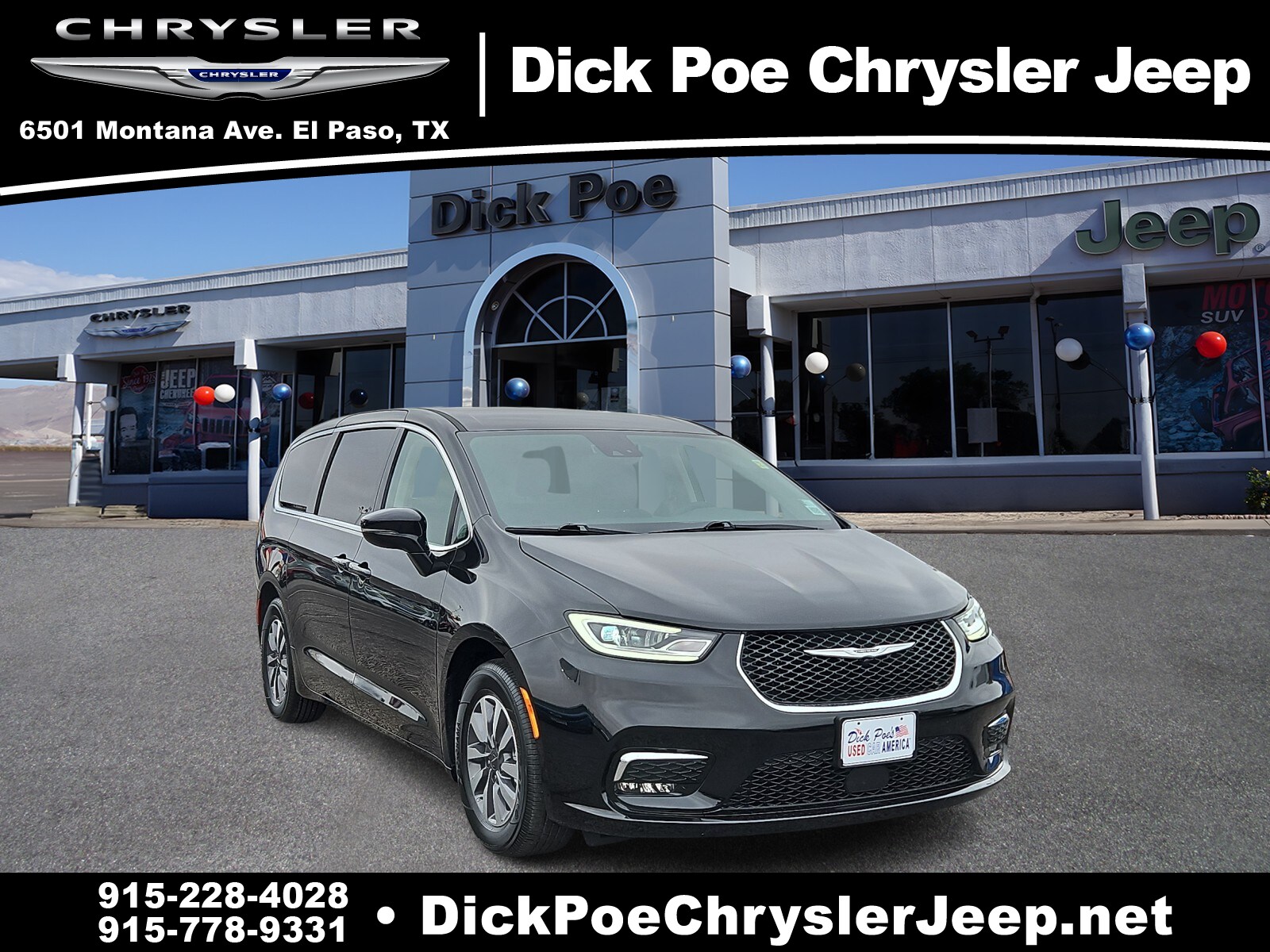 Used 2024 Chrysler Pacifica PHEV Select with VIN 2C4RC1S79RR157107 for sale in El Paso, TX