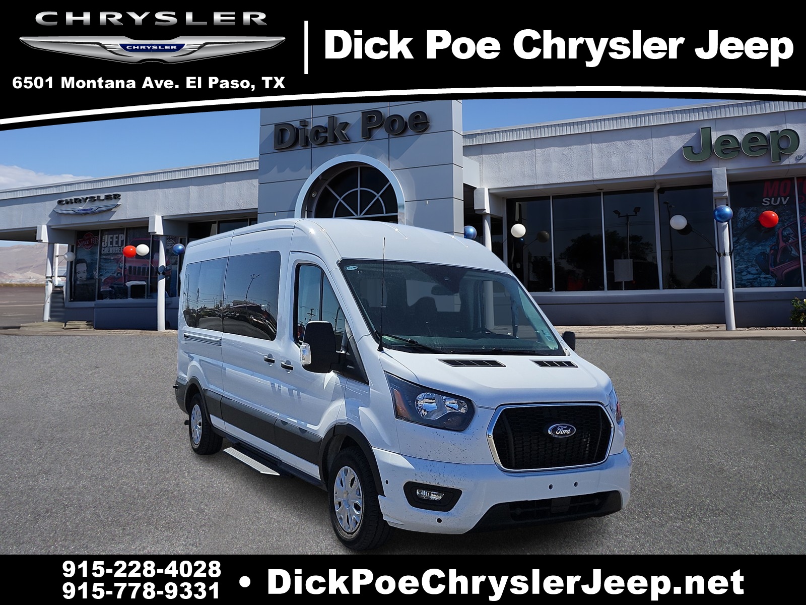 Used 2024 Ford Transit Passenger Van XL with VIN 1FBAX2C86RKA64529 for sale in El Paso, TX