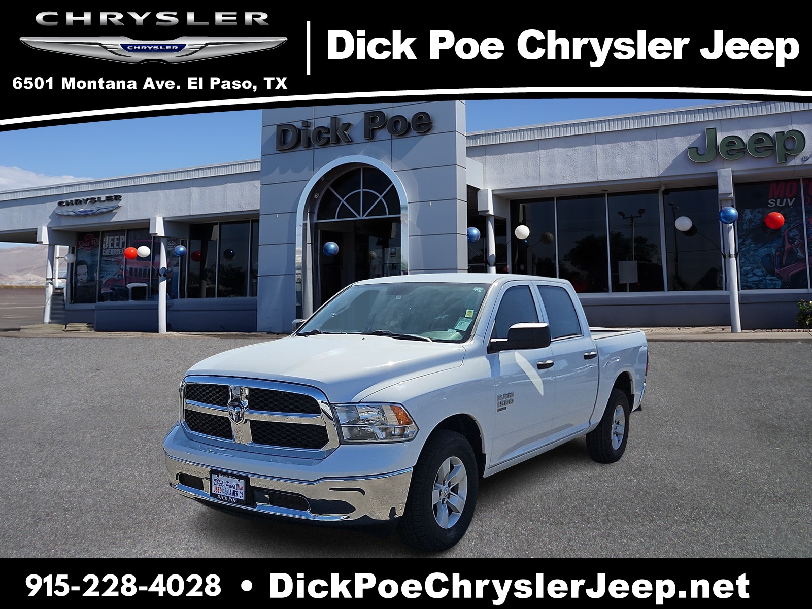 Used 2022 RAM Ram 1500 Classic Warlock with VIN 1C6RR6LG9NS246122 for sale in El Paso, TX