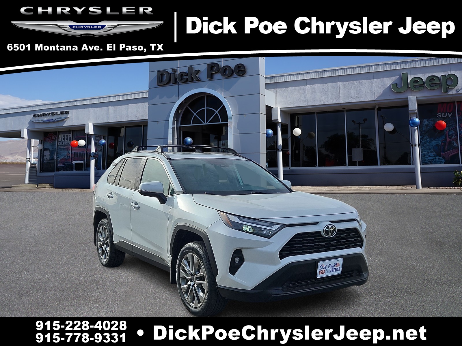 Used 2023 Toyota RAV4 XLE Premium with VIN 2T3C1RFV5PW264421 for sale in El Paso, TX