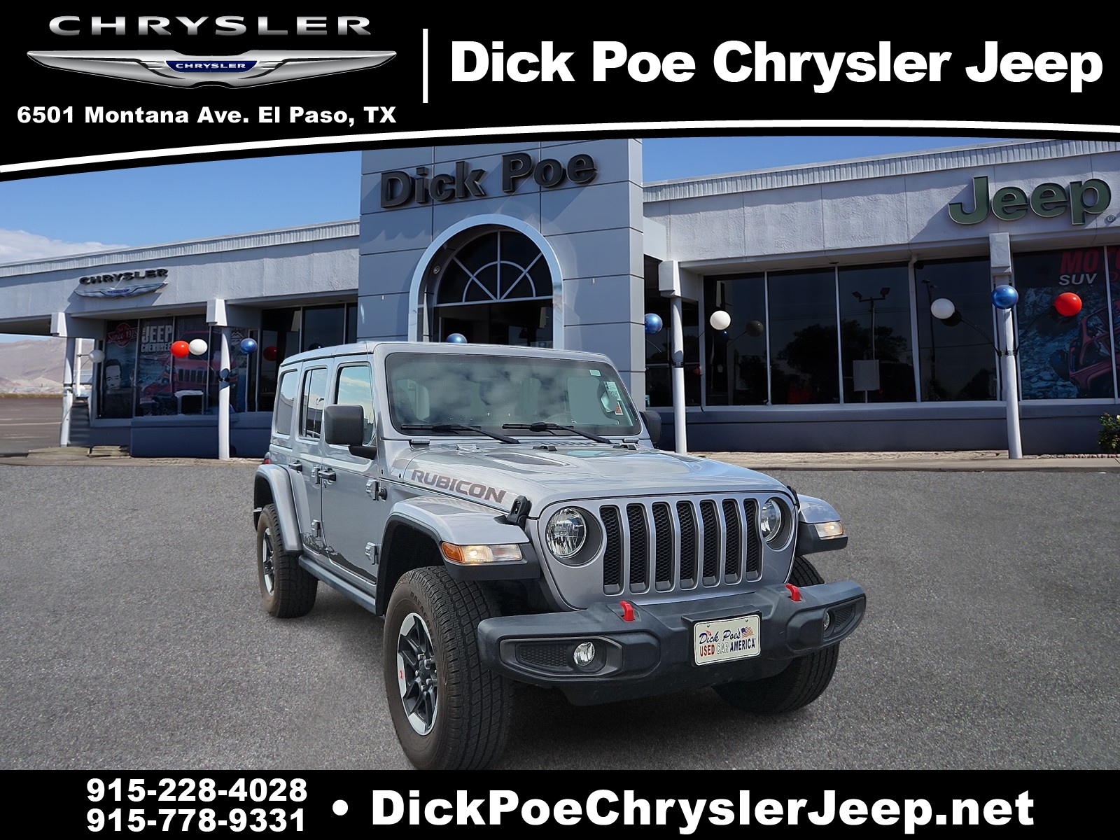 Used 2021 Jeep Wrangler Unlimited Rubicon with VIN 1C4HJXFN5MW624097 for sale in El Paso, TX