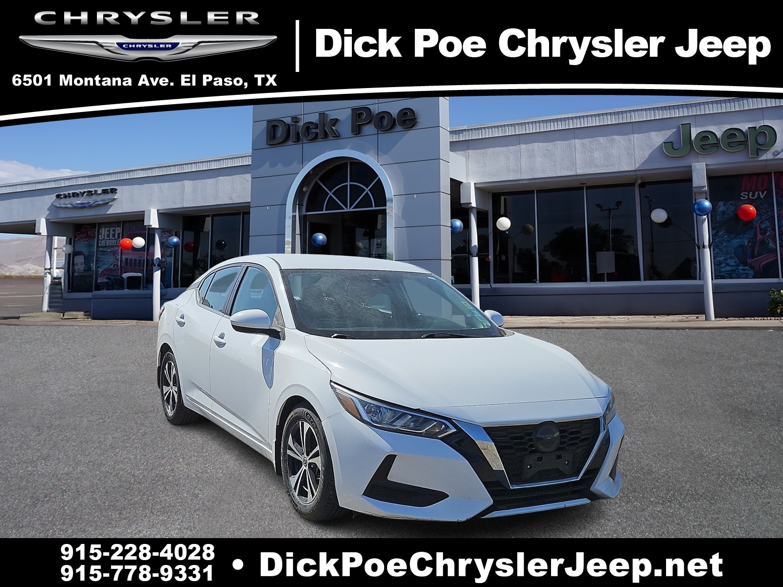 Used 2022 Nissan Sentra SV with VIN 3N1AB8CV9NY216739 for sale in El Paso, TX