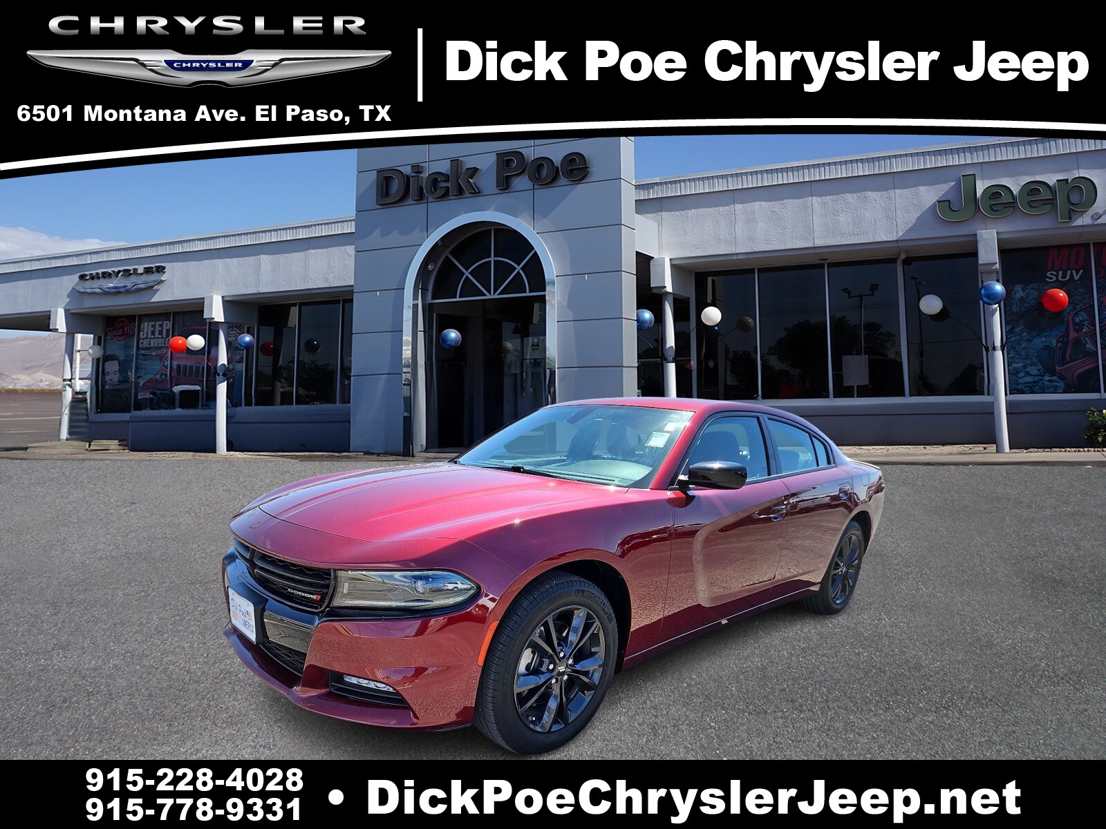 Used 2023 Dodge Charger SXT with VIN 2C3CDXJG4PH541780 for sale in El Paso, TX