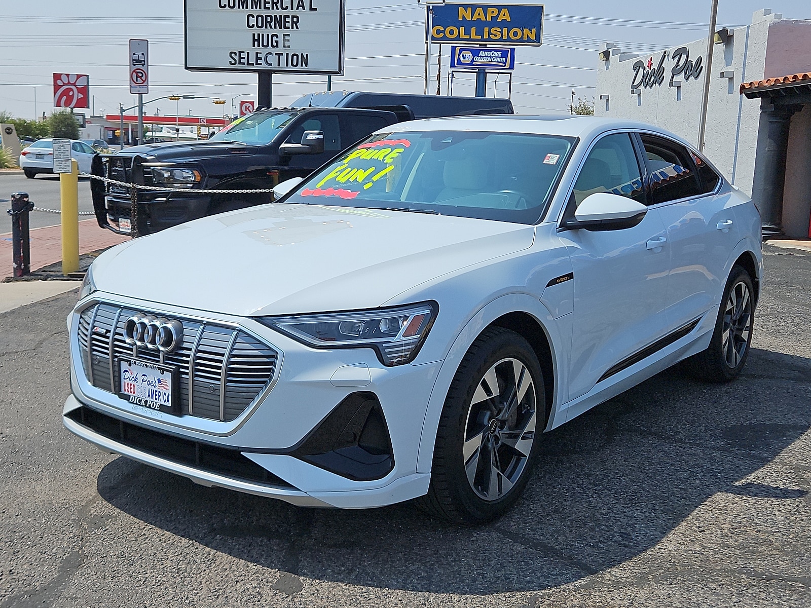 Used 2022 Audi e-tron Sportback Premium with VIN WA11AAGEXNB020108 for sale in El Paso, TX