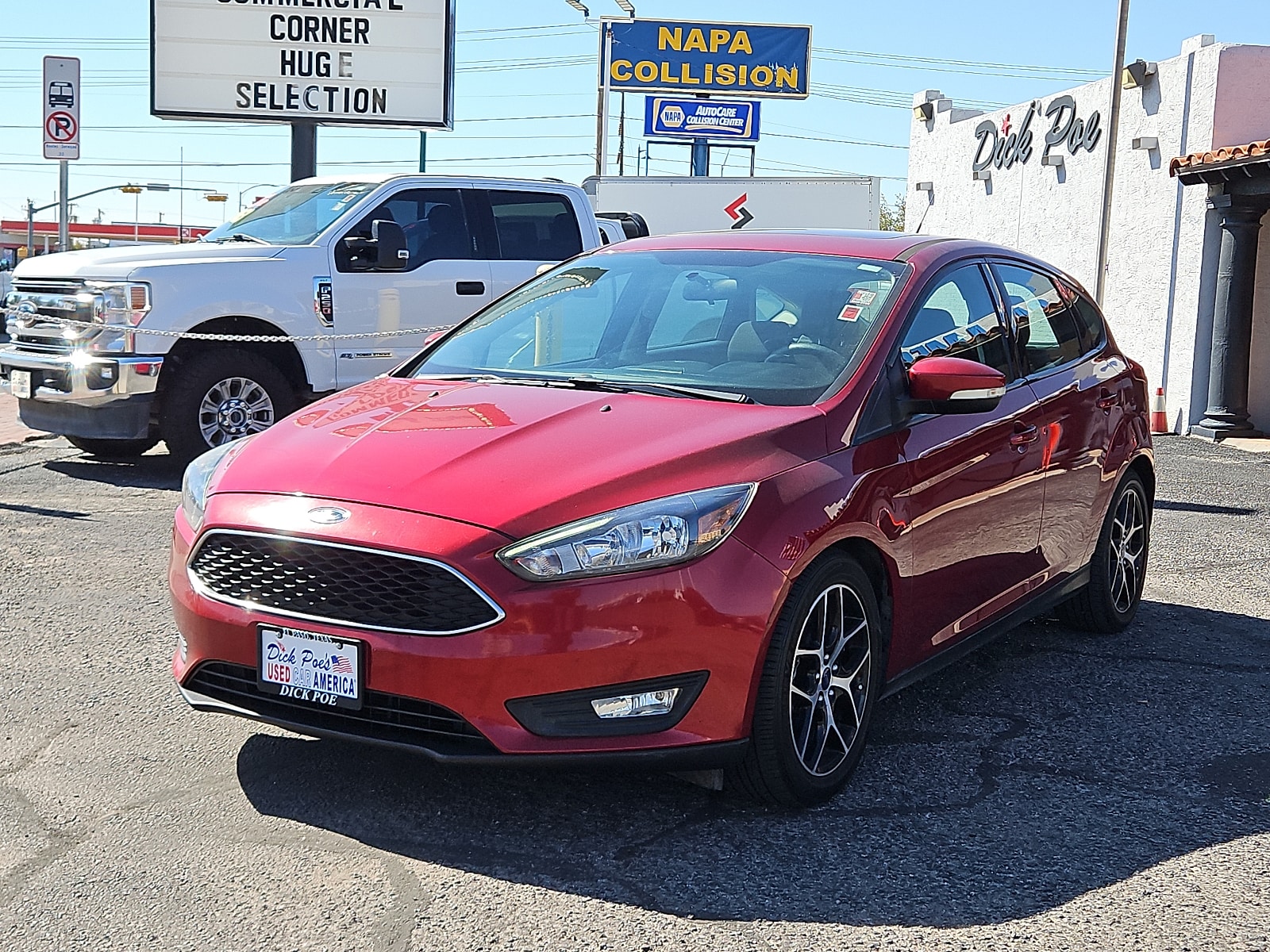 Used 2017 Ford Focus SEL with VIN 1FADP3M22HL290140 for sale in El Paso, TX