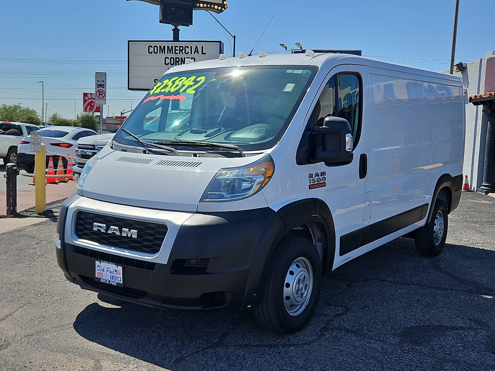 Used 2019 RAM ProMaster Cargo Van Base with VIN 3C6TRVAG6KE512908 for sale in El Paso, TX