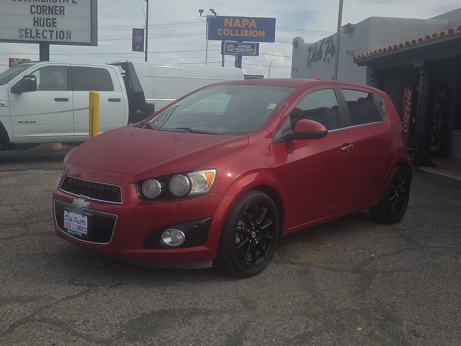 Used 2013 Chevrolet Sonic LTZ with VIN 1G1JF6SBXD4155165 for sale in El Paso, TX