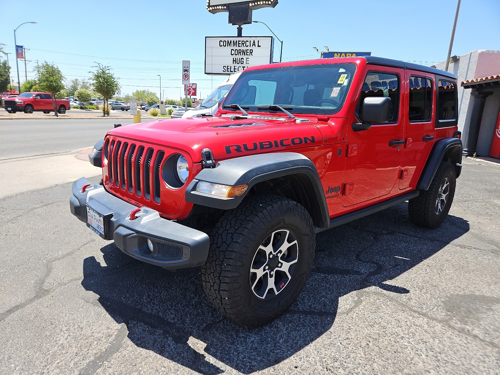 Used 2021 Jeep Wrangler Unlimited Rubicon with VIN 1C4HJXFNXMW636150 for sale in El Paso, TX