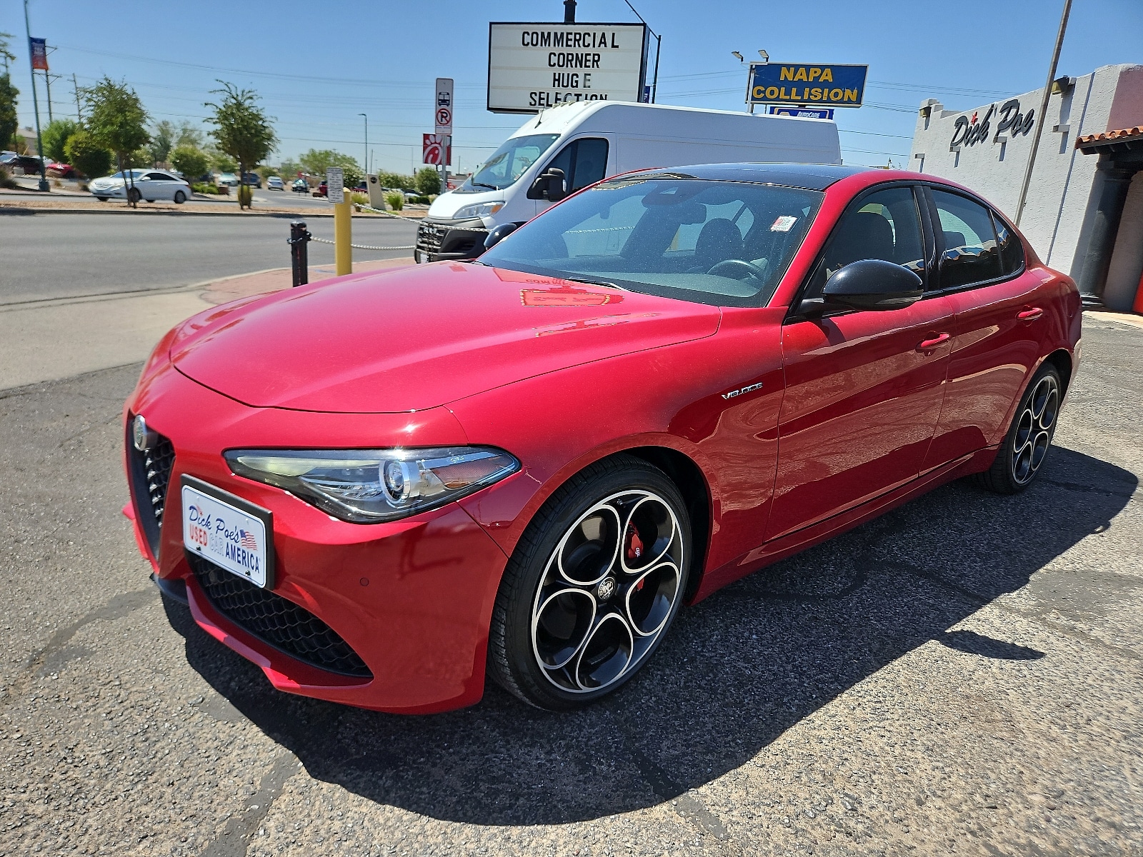 Used 2023 Alfa Romeo Giulia Veloce with VIN ZARFANBN2P7670959 for sale in El Paso, TX