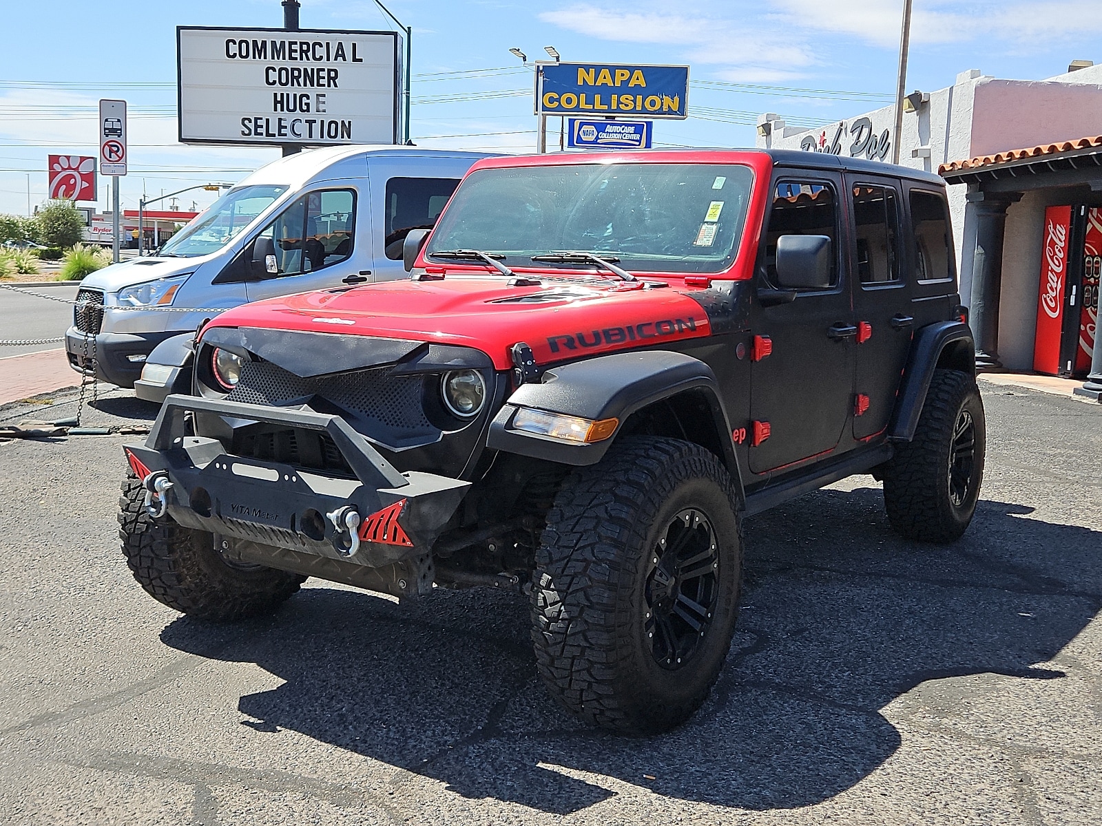 Used 2020 Jeep Wrangler Unlimited Rubicon with VIN 1C4HJXFN8LW351333 for sale in El Paso, TX