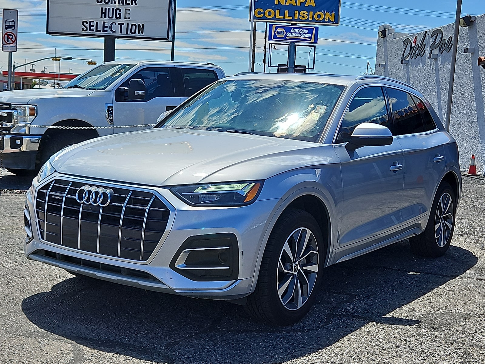 Used 2021 Audi Q5 Premium Plus with VIN WA1BAAFY2M2013488 for sale in El Paso, TX