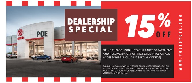 Toyota Parts Coupons & Special Offers in El Paso TX