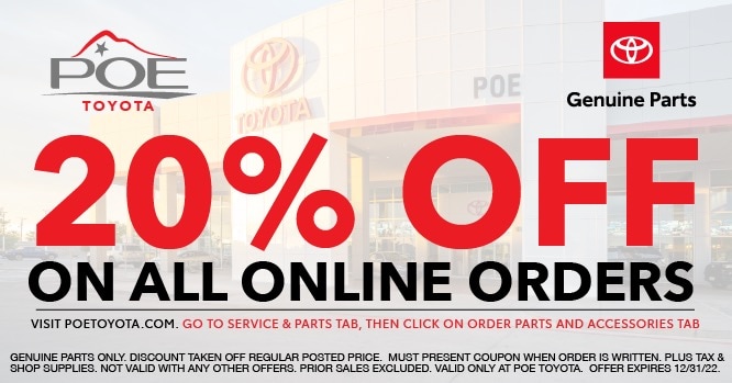 Toyota Parts Coupons & Special Offers in El Paso TX