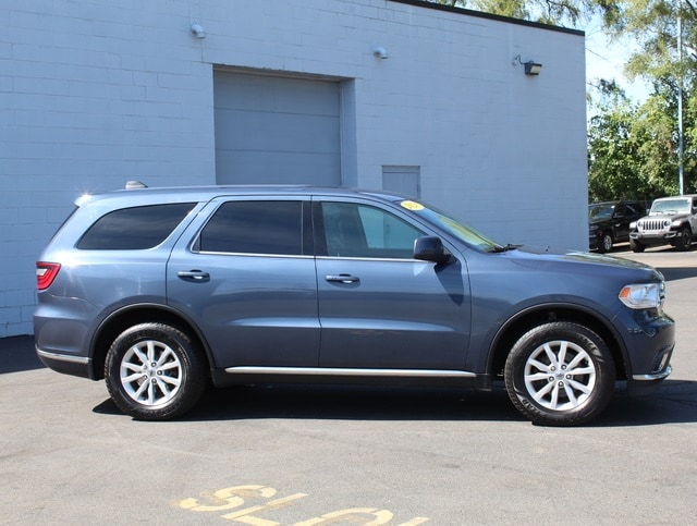 Used 2020 Dodge Durango SXT with VIN 1C4RDJAG7LC338706 for sale in Plymouth, MI