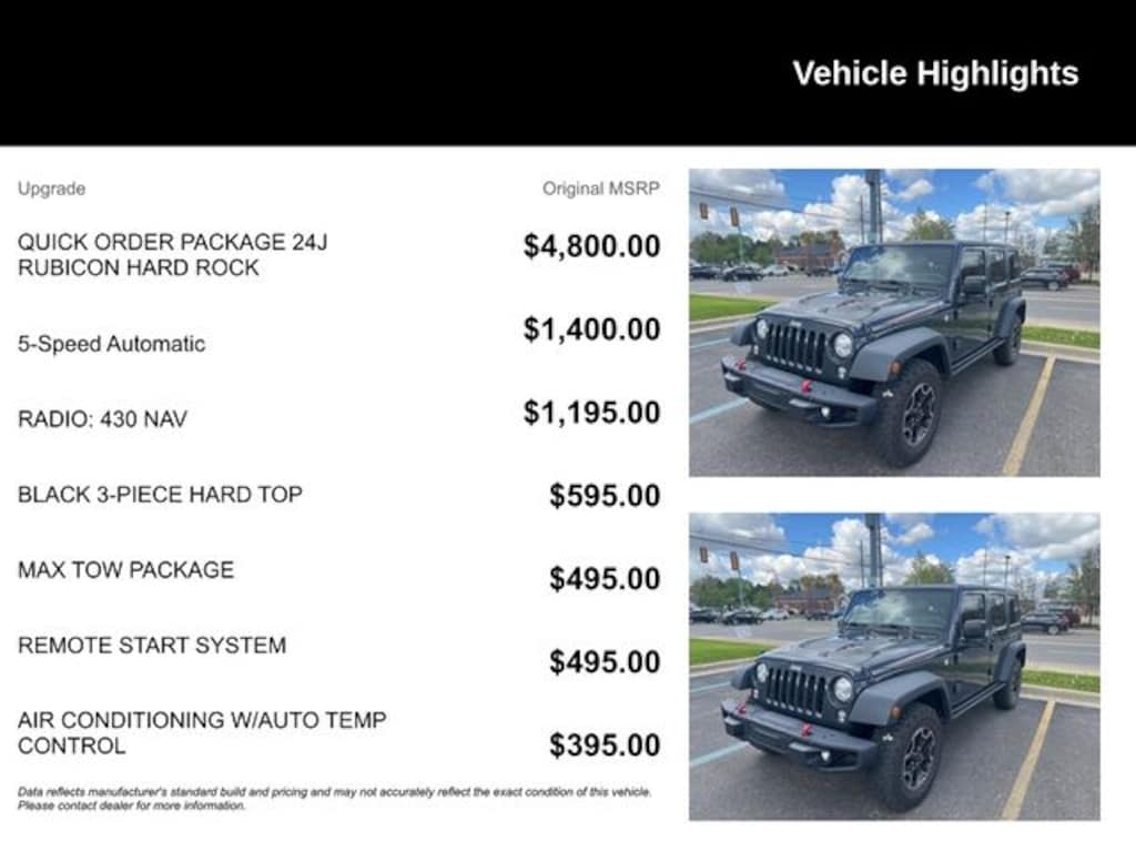 Used 2017 Jeep Wrangler Unlimited Rubicon SUV