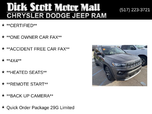 Used 2024 Jeep Compass Limited SUV