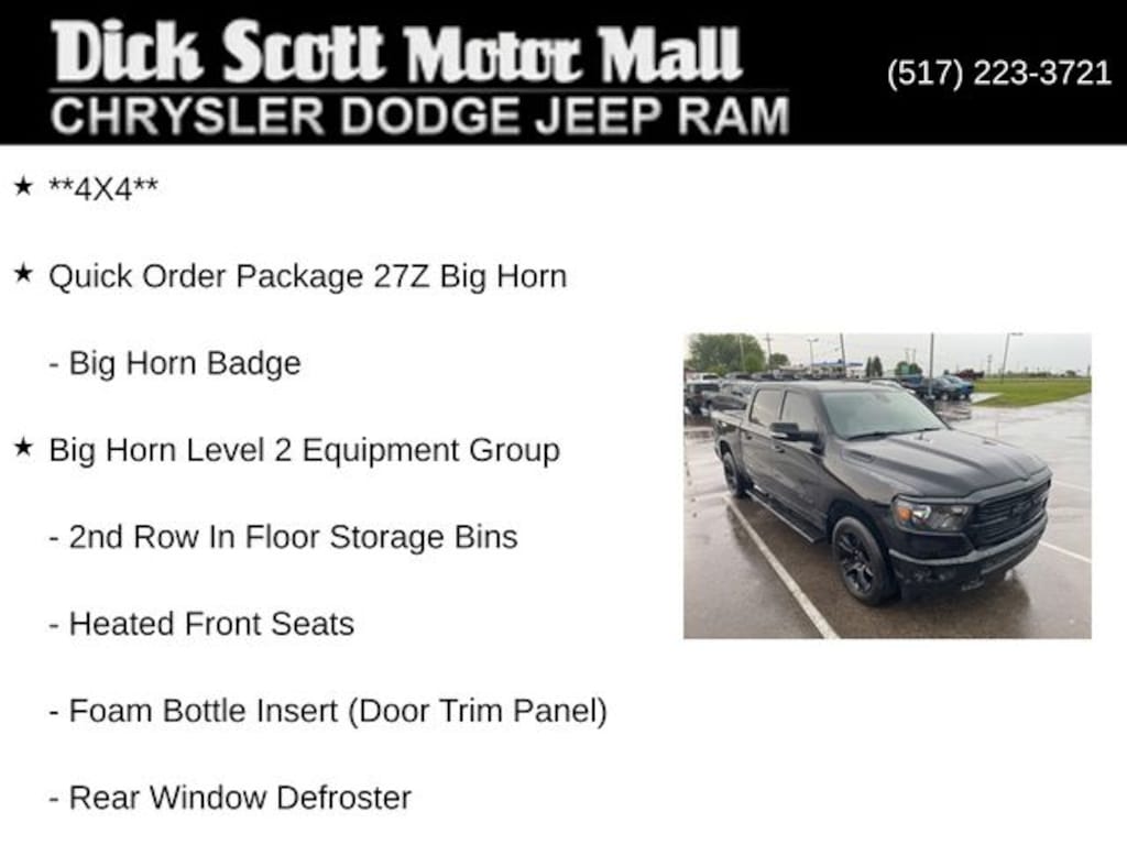 Used 2021 Ram 1500 Big Horn/Lone Star Truck