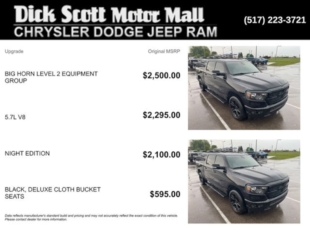 Used 2021 Ram 1500 Big Horn/Lone Star Truck