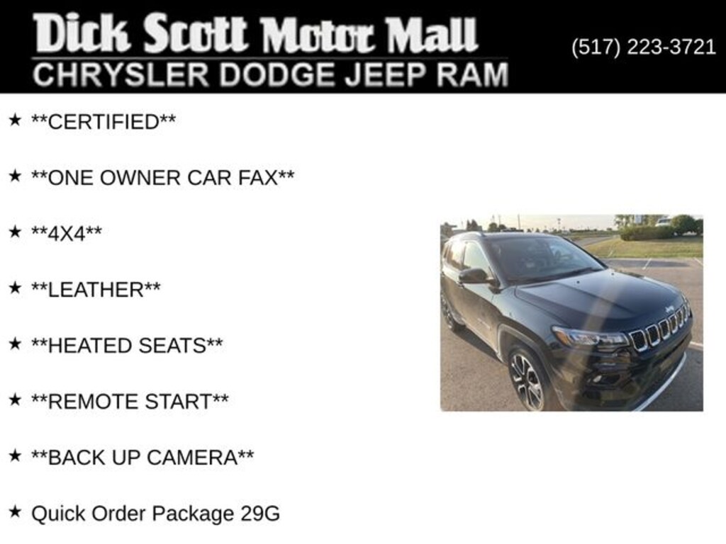 Used 2023 Jeep Compass Limited SUV