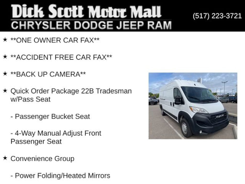 Used 2025 Ram Promaster 2500 High Roof Cargo Van
