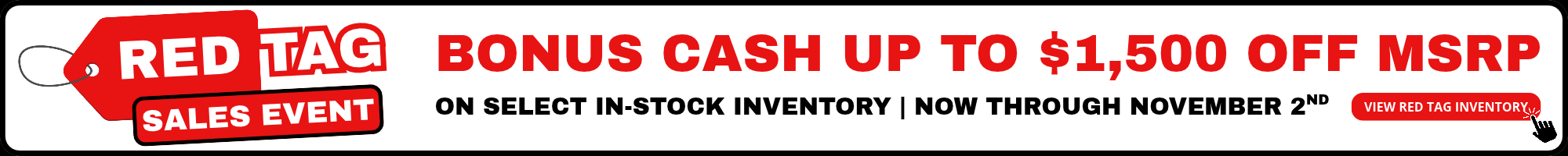 Red Tag Sales Event