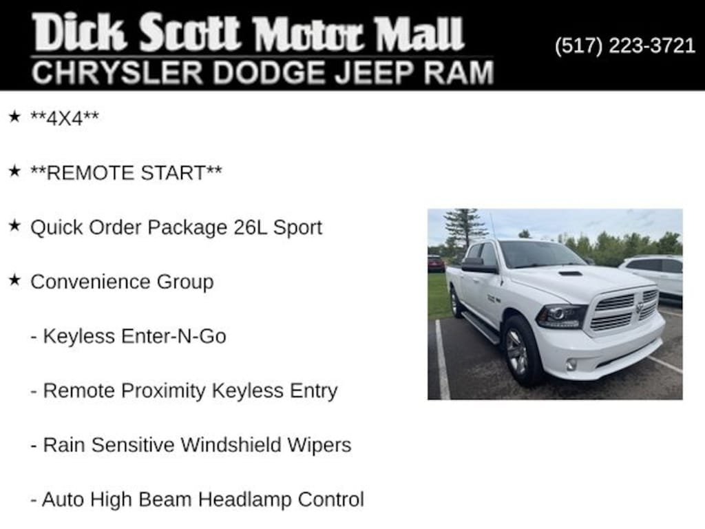 Used 2016 Ram 1500 Sport Truck