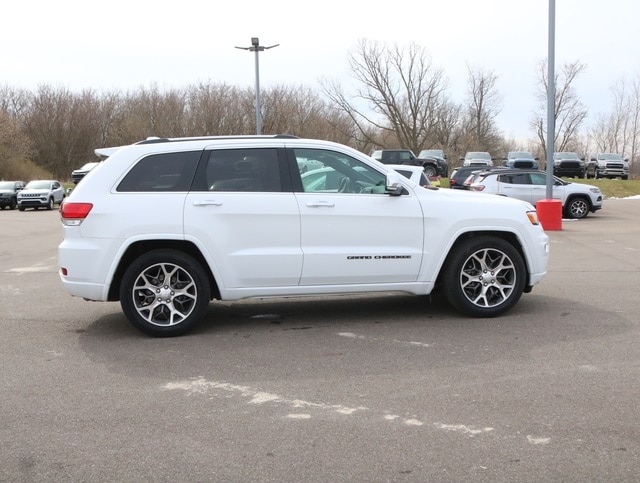 Used 2021 Jeep Grand Cherokee Overland with VIN 1C4RJFCGXMC595122 for sale in Fowlerville, MI