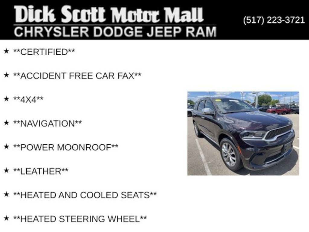 Certified 2024 Dodge Durango Citadel SUV