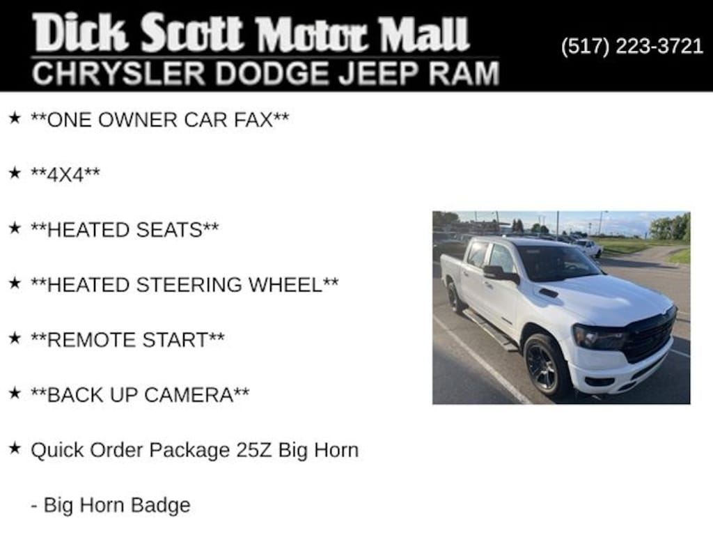 Used 2021 Ram 1500 Big Horn/Lone Star Truck