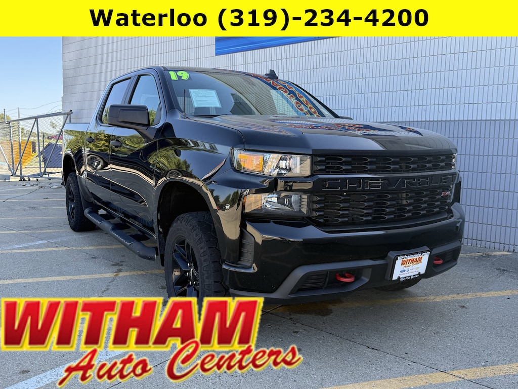 Used 2019 Chevrolet Silverado 1500 Custom Trail Boss Truck Crew Cab