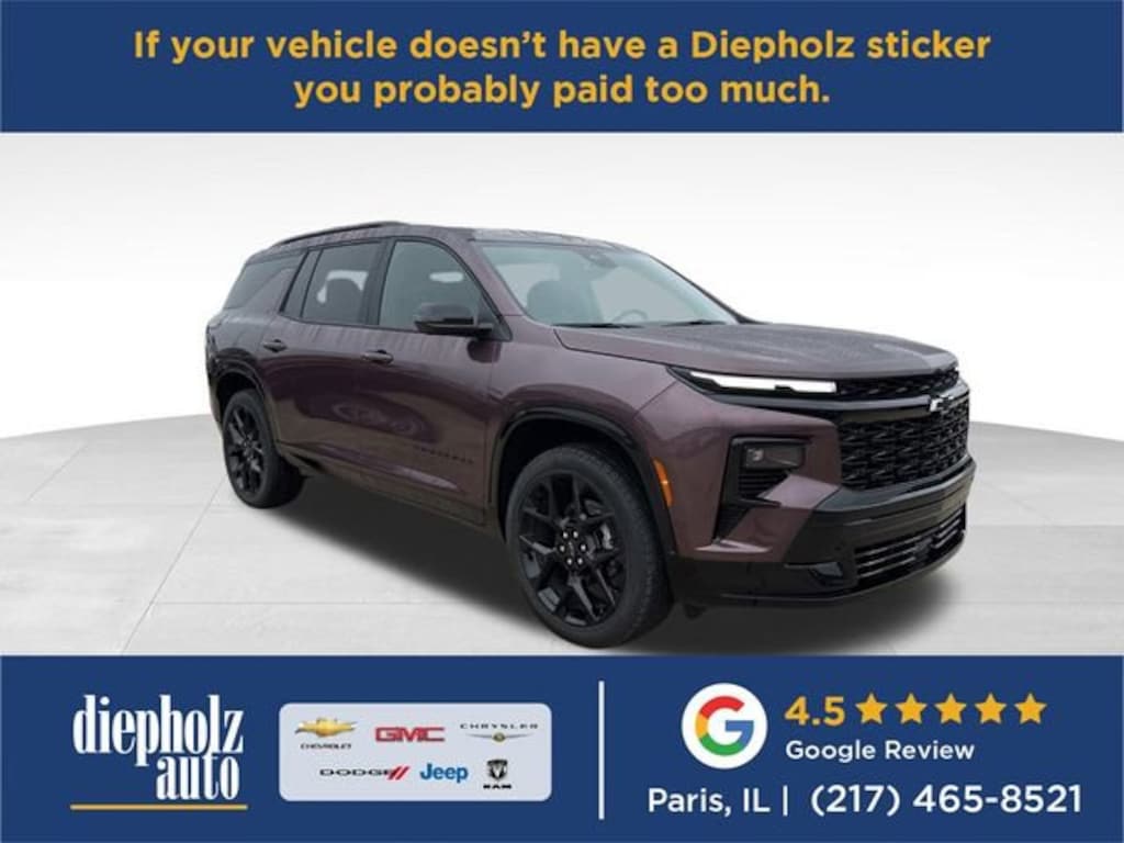 New 2026 Chevrolet Traverse RS SUV