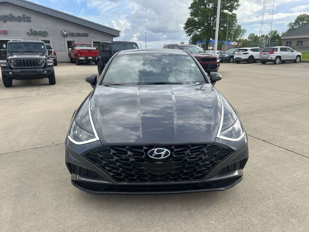 Used 2021 Hyundai Sonata SEL Plus with VIN 5NPEJ4J27MH074714 for sale in Paris, IL