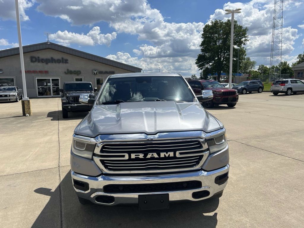 Used 2021 RAM Ram 1500 Pickup Laramie with VIN 1C6SRFJT1MN751411 for sale in Paris, IL