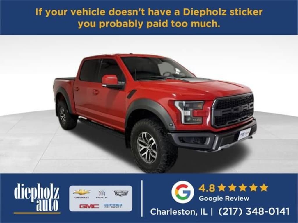 Used 2018 Ford F-150 Raptor Truck SuperCrew Cab