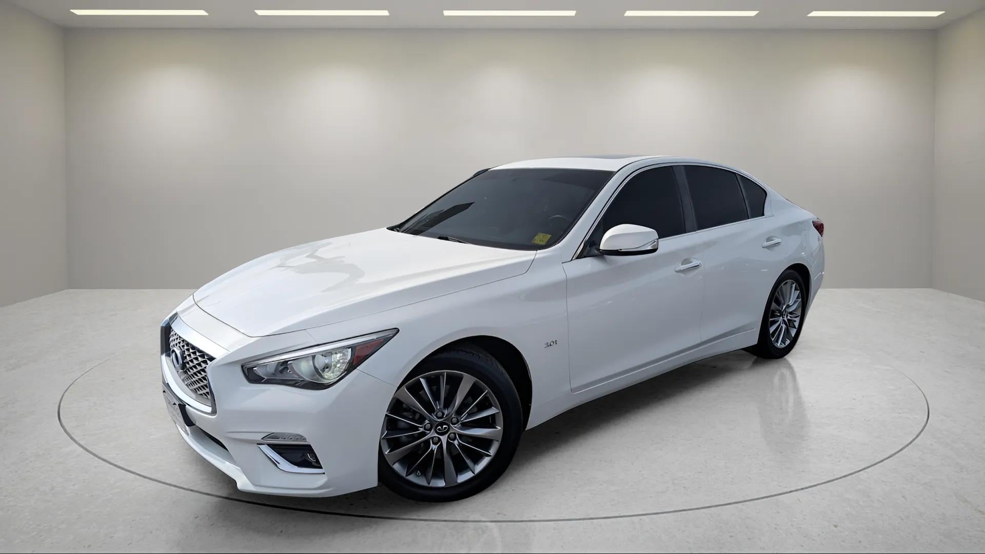 Used 2018 INFINITI Q50 LUXE with VIN JN1EV7AR2JM441851 for sale in El Reno, OK