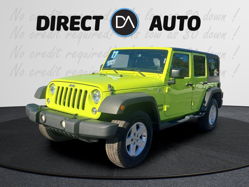 Used 2017 Jeep Wrangler JK Unlimited Sport 4x4 SUV