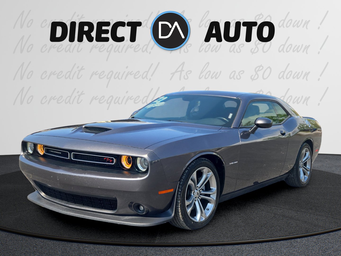 Gray 2022 Dodge Challenger R/T RWD Coupe Rear-Wheel Drive Automatic