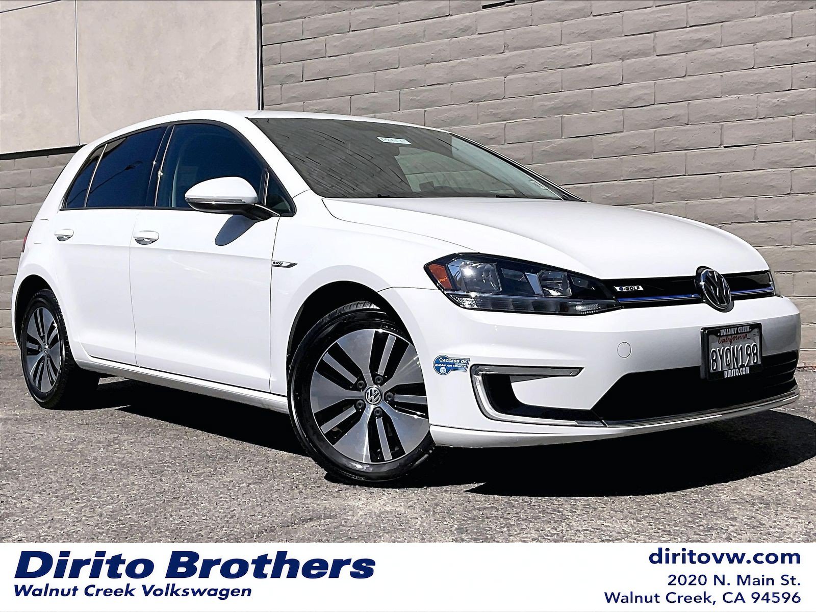Used 2018 Volkswagen e-Golf e-Golf SE with VIN WVWKR7AU8JW907666 for sale in Walnut Creek, CA