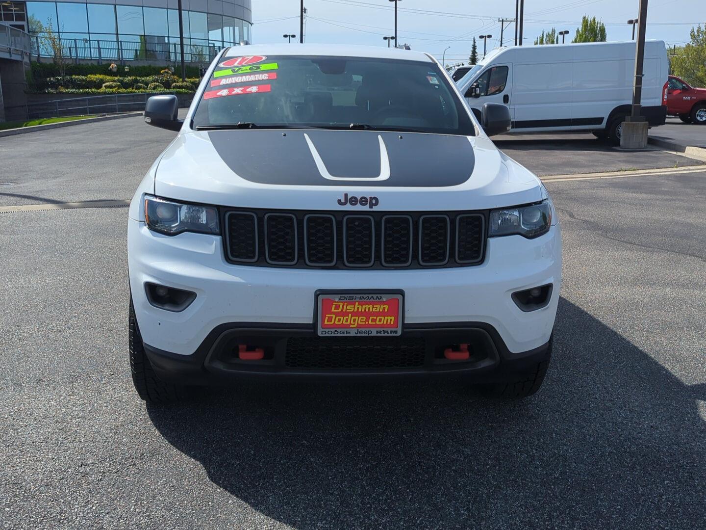 Used 2017 Jeep Grand Cherokee Trailhawk with VIN 1C4RJFLG1HC605137 for sale in Spokane Valley, WA