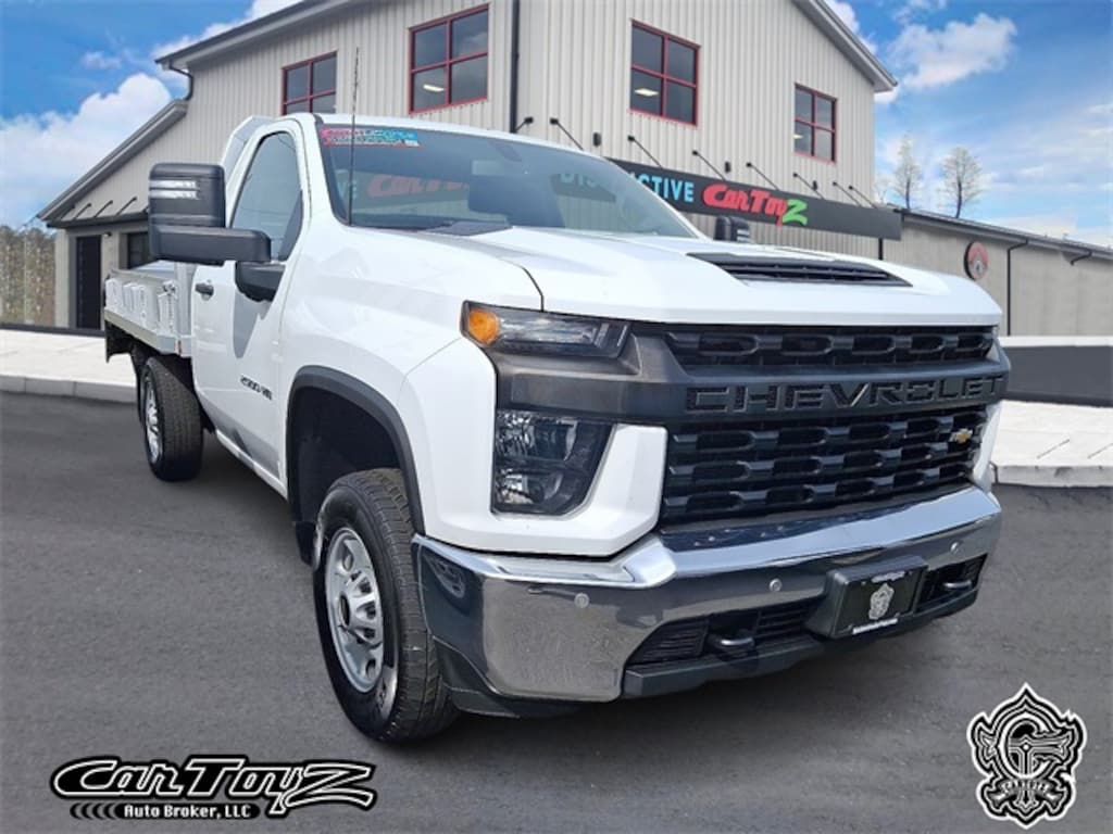 Used 2022 Chevrolet Silverado 2500HD 9 Flat Bed Stake Bed w/ Thieman Tailgate Truck