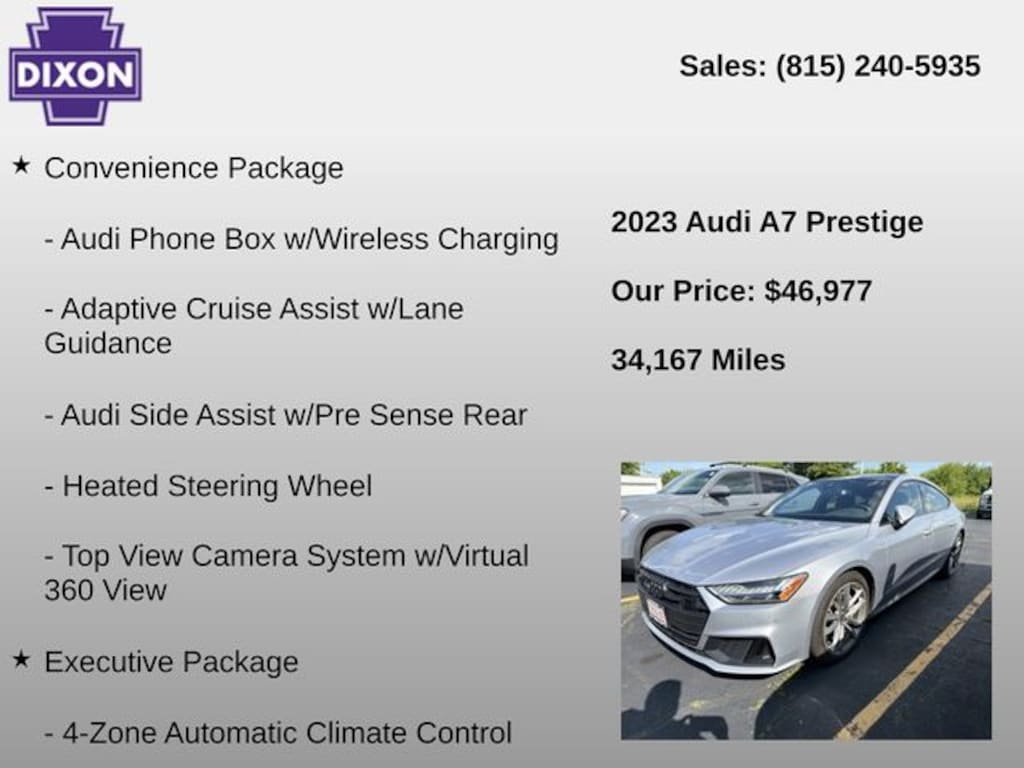 Used 2023 Audi A7 55 Prestige Hatchback