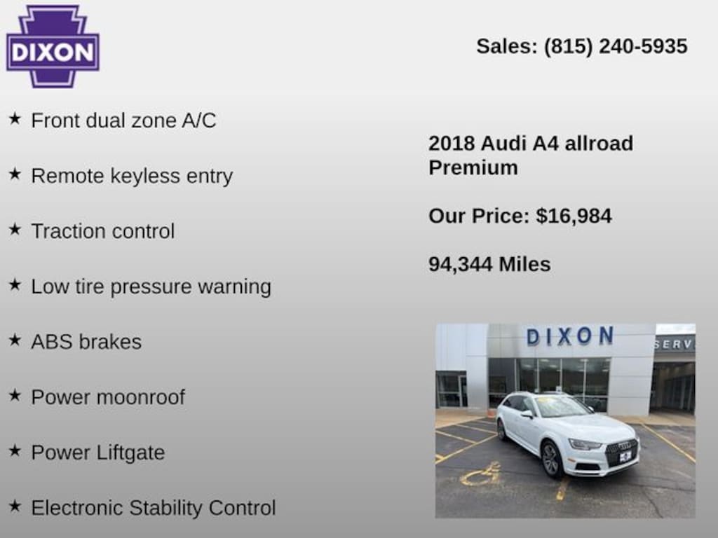 Used 2018 Audi A4 Allroad 2.0T Premium Wagon