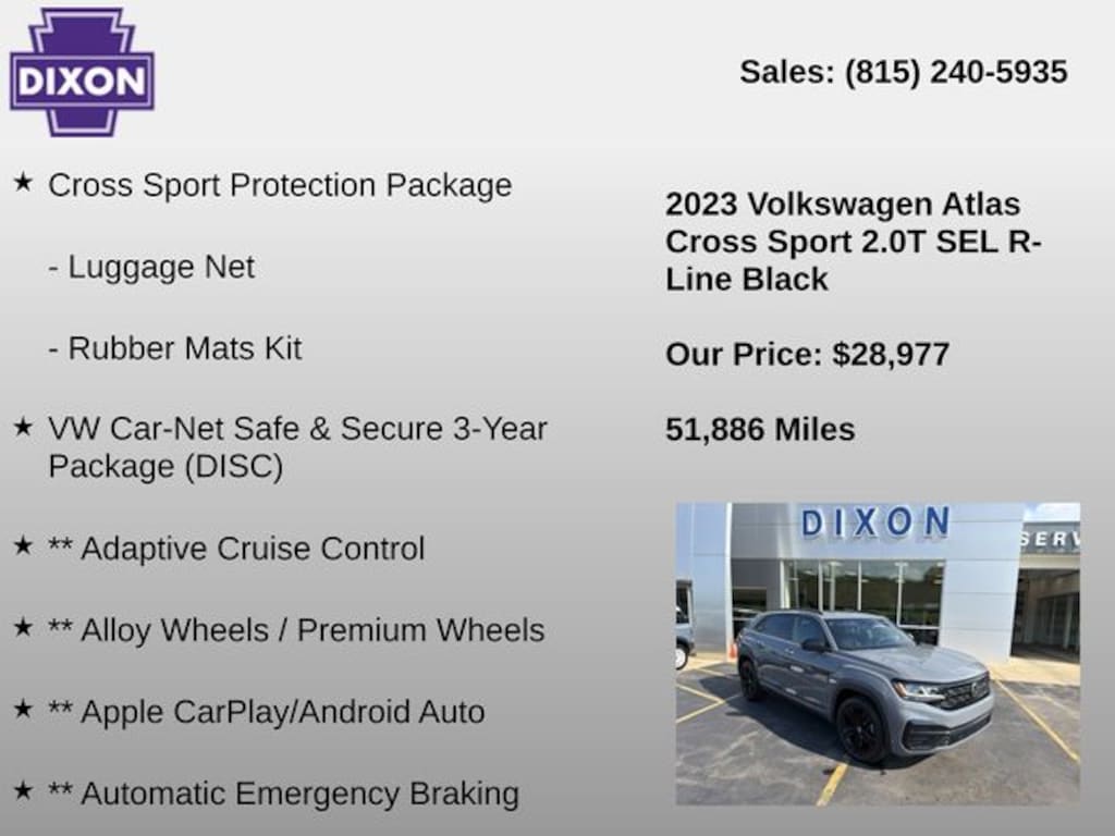 Used 2023 Volkswagen Atlas Cross Sport 2.0T SEL R-Line SUV