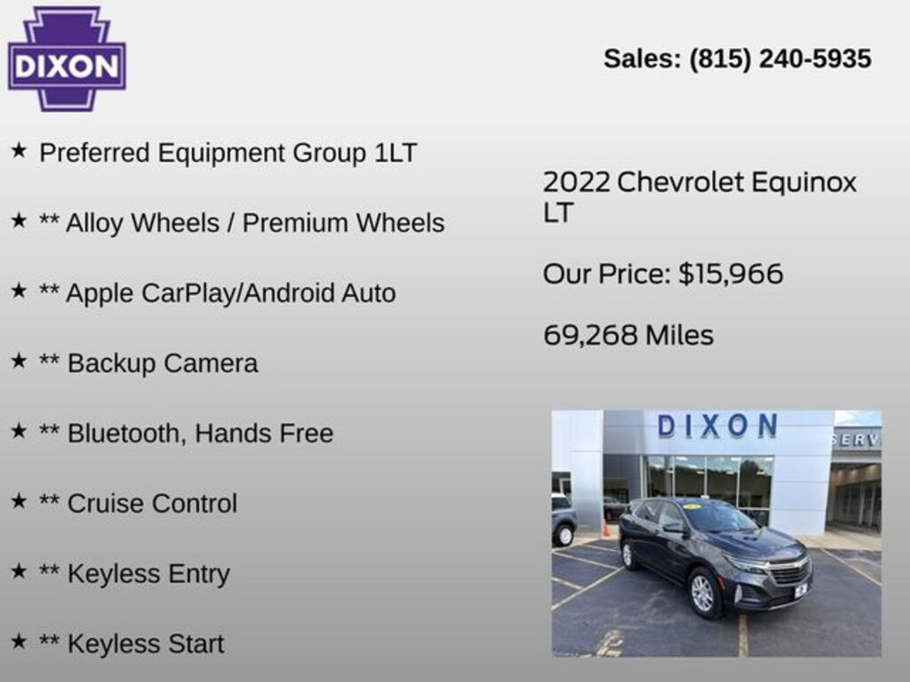 Used 2022 Chevrolet Equinox LT SUV
