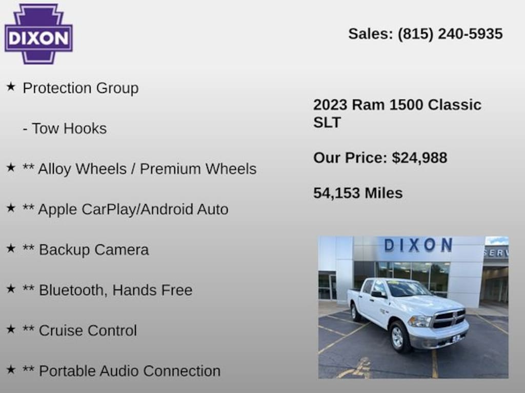 Used 2023 Ram 1500 Classic SLT Truck